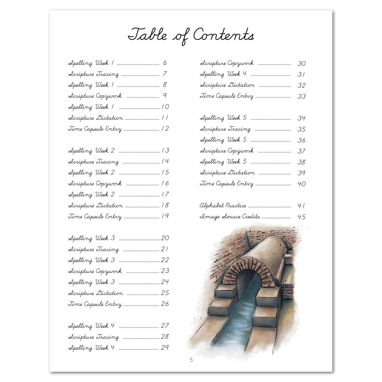 Ancient Civilizations homeschool unit study digital cursive table of contents