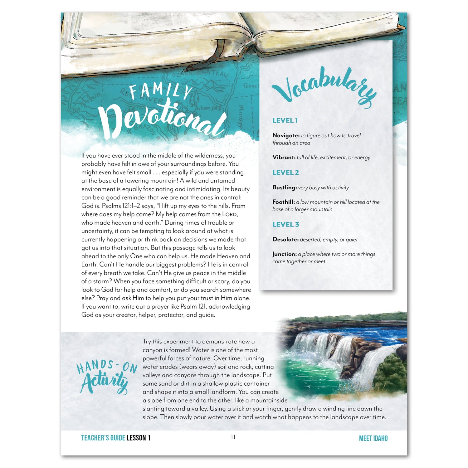 Idaho Fifty States Homeschool Unit Study Digital Teacher's Guide Lesson 1 Part 2