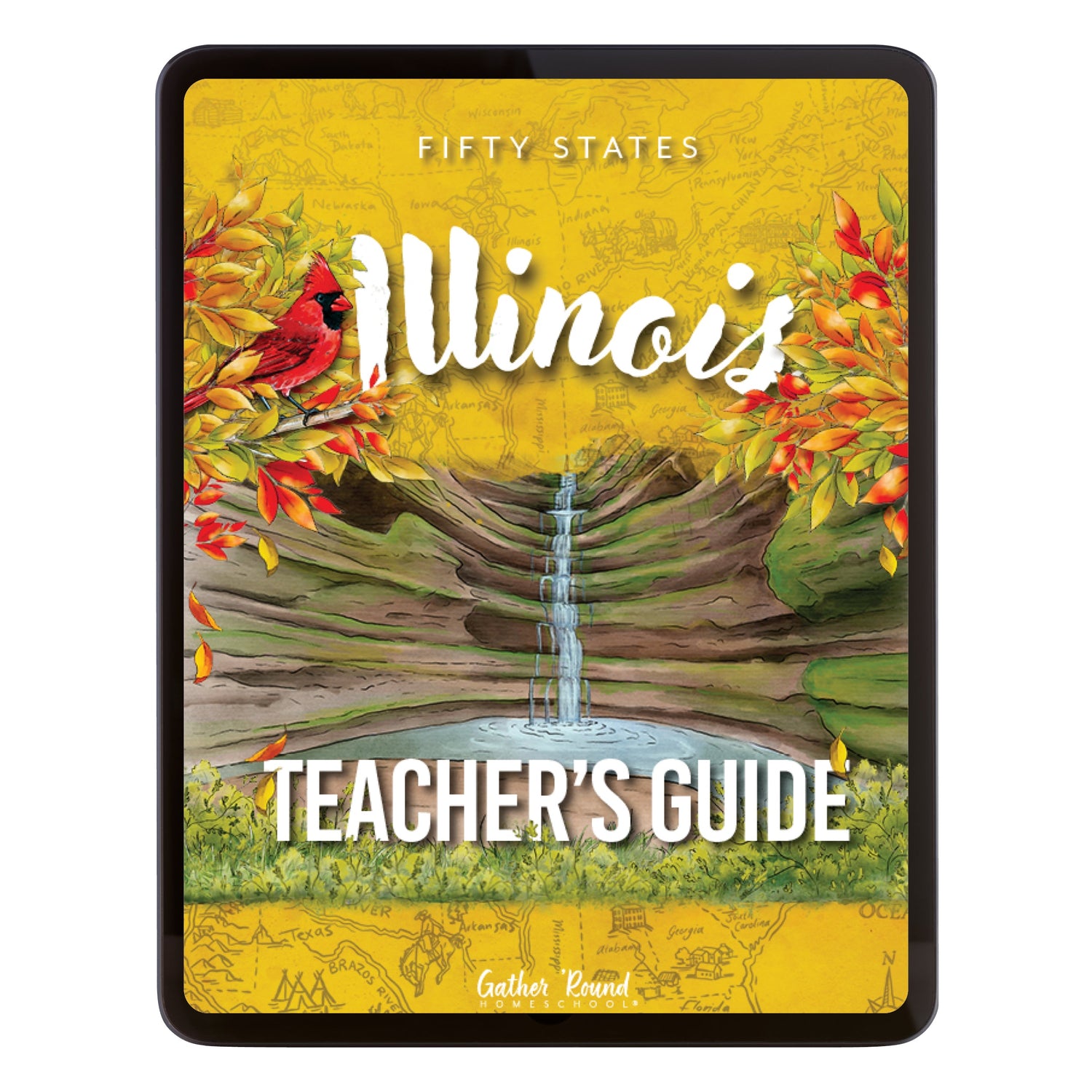Illinois Fifty States Homeschool Unit Study Digital Teacher's Guide Cover