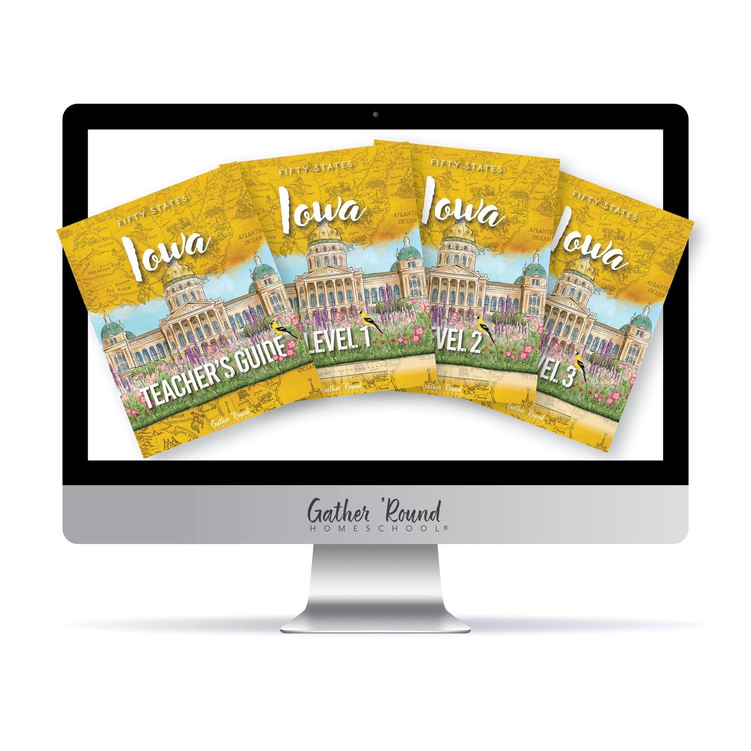 Iowa Fifty States Homeschool Unit Study Digital Complete Bundle
