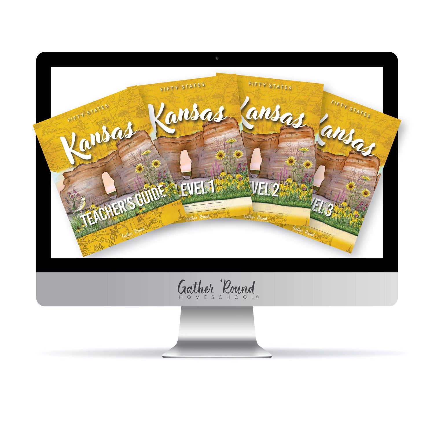 Kansas Fifty States Homeschool Unit Study Digital Complete Bundle