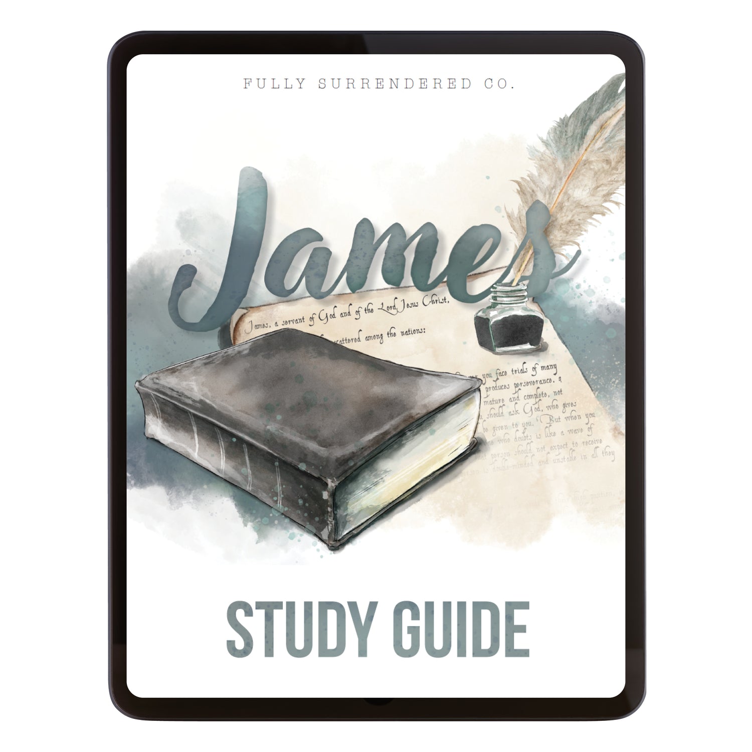 Book of James Homeschool Unit Study Digital Study Guide Workbook