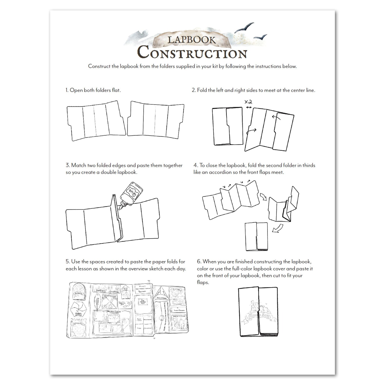Middle Ages homeschool unit study digital student lapbook construction