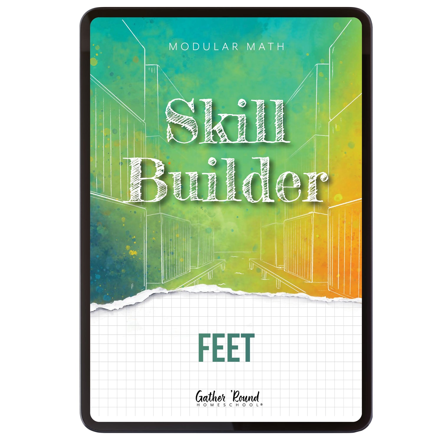 Measurement Step 1 modular math homeschool digital skill builder feet