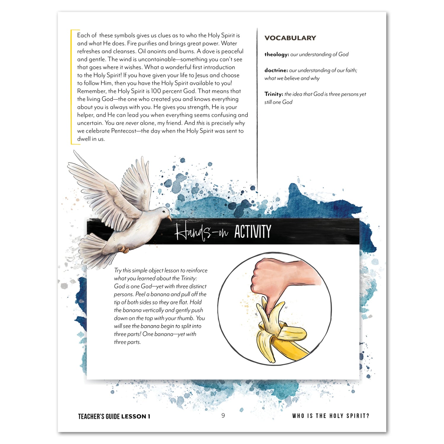 Pentecost Homeschool Unit Study Digital Teacher's Guide Lesson 1 Who is the Holy Spirit Part 2