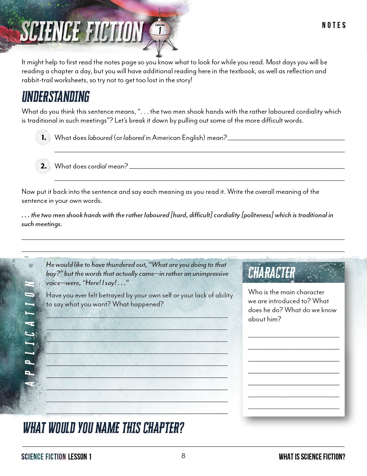 Science Fiction Novel Study (Digital Download)