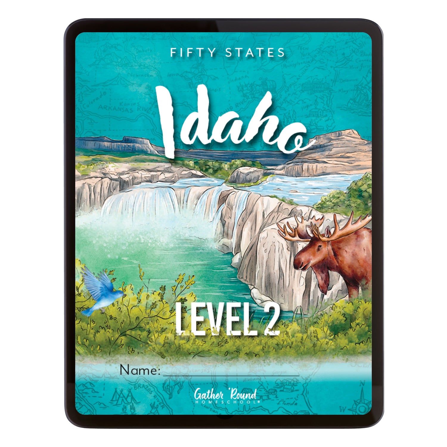 Idaho Fifty States Homeschool Unit Study Digital Student Book Level 2 Cover