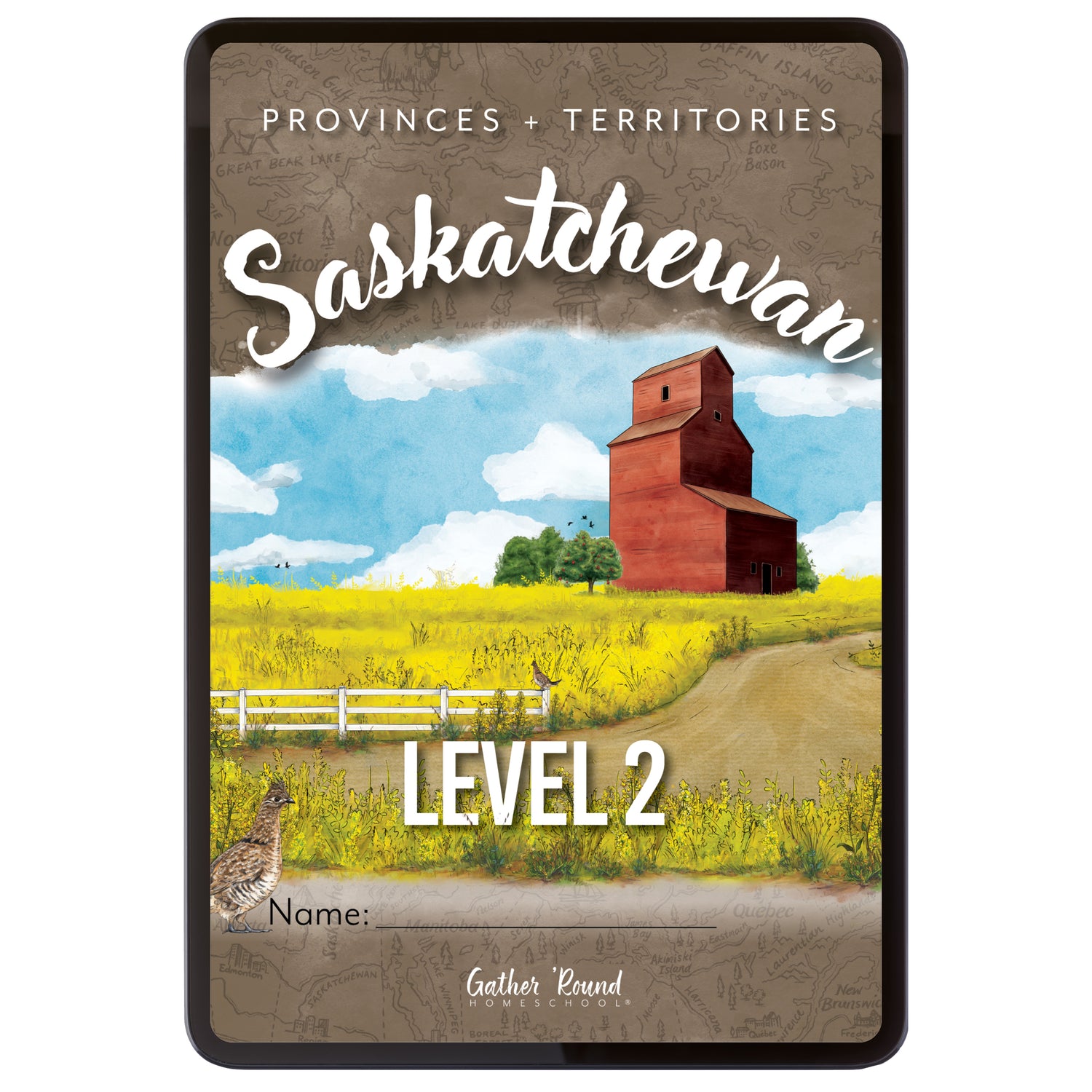 A digital workbook cover titled