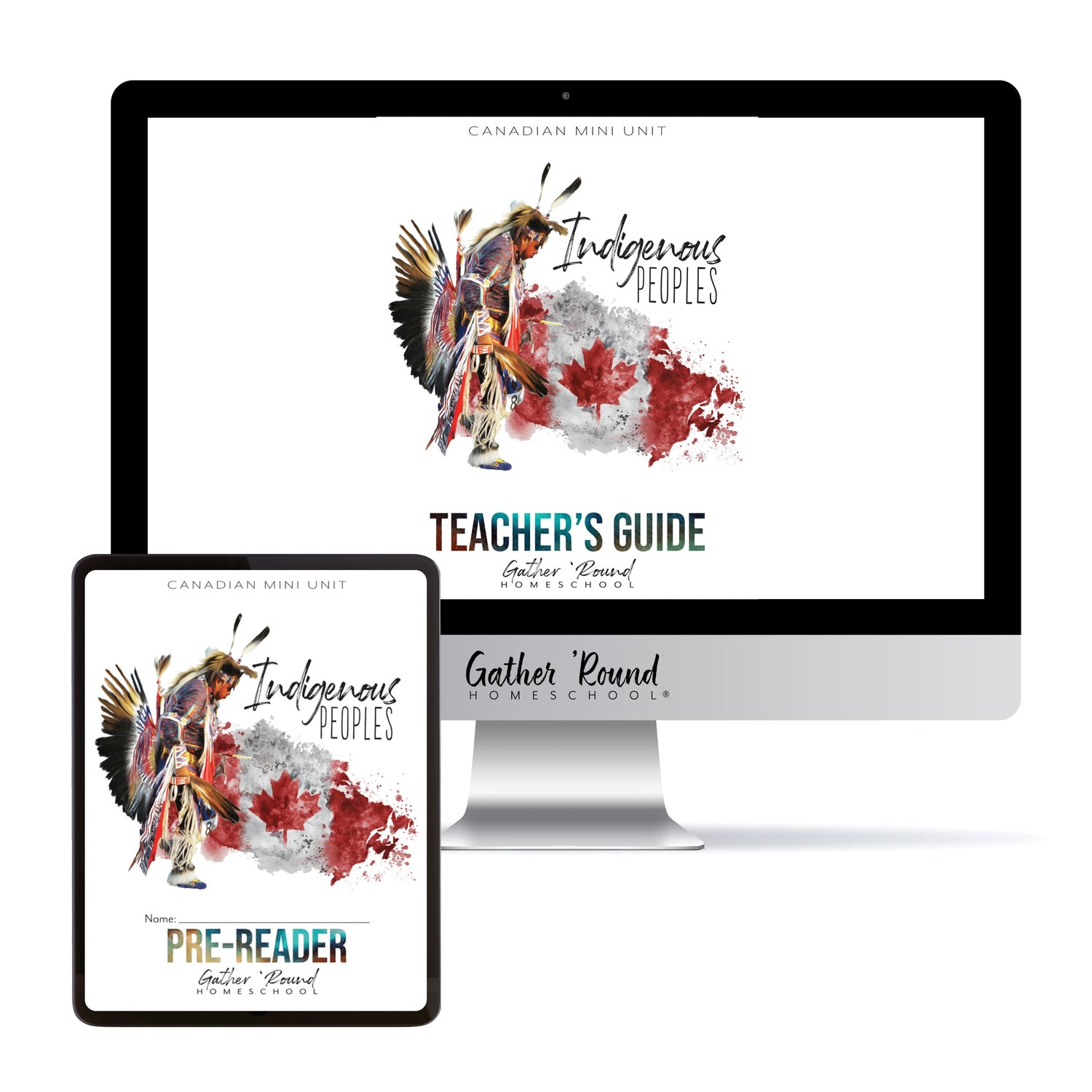 Indigenous Peoples homeschool unit study digital student book bundle pre-reader and teacher's guide
