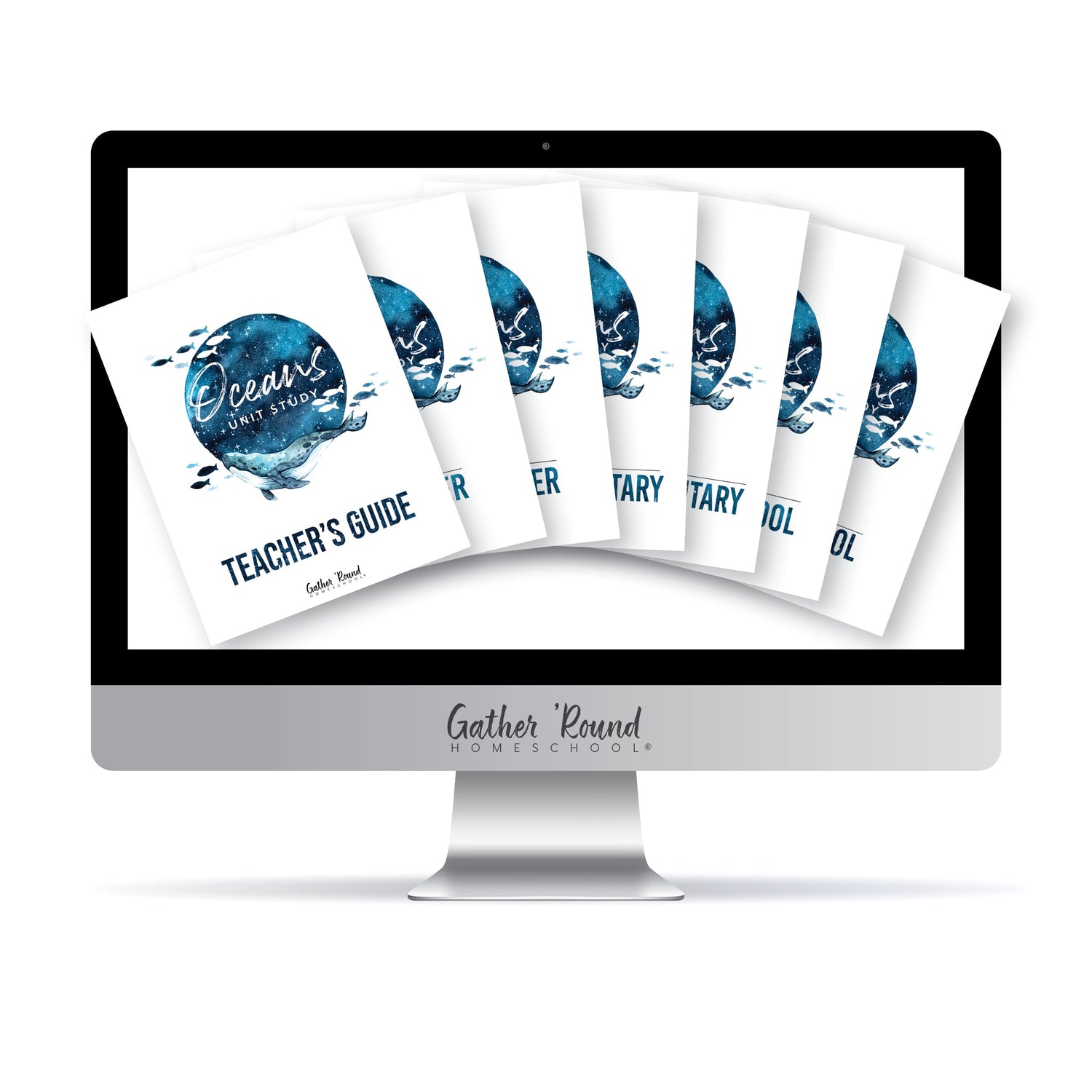 Oceans homeschool unit study digital student workbook for with all levels and teacher's guide combo