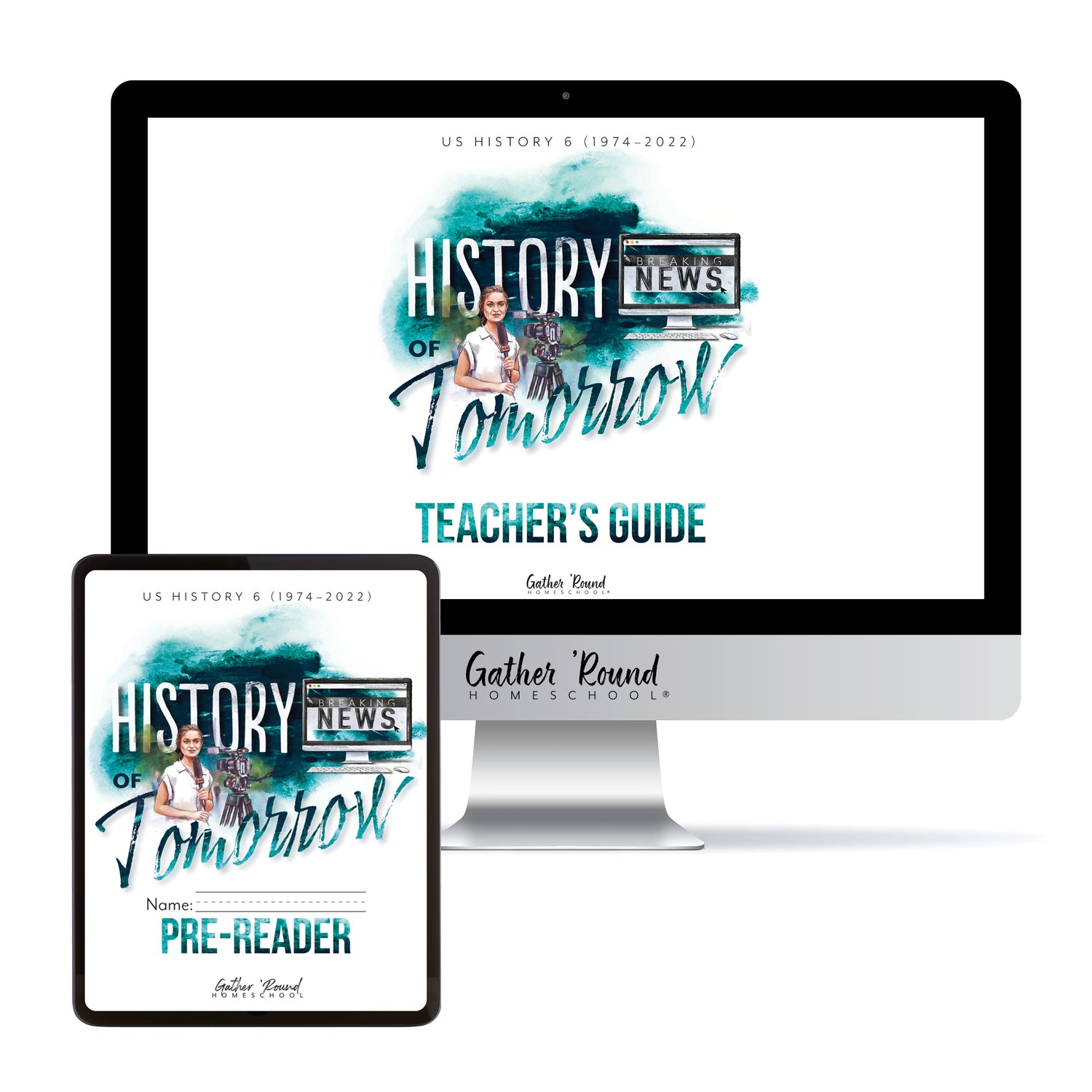 US History 6: History of Tomorrow Homeschool Unit Study Digital Bundle Teacher's Guide and Pre-Reader Student Book