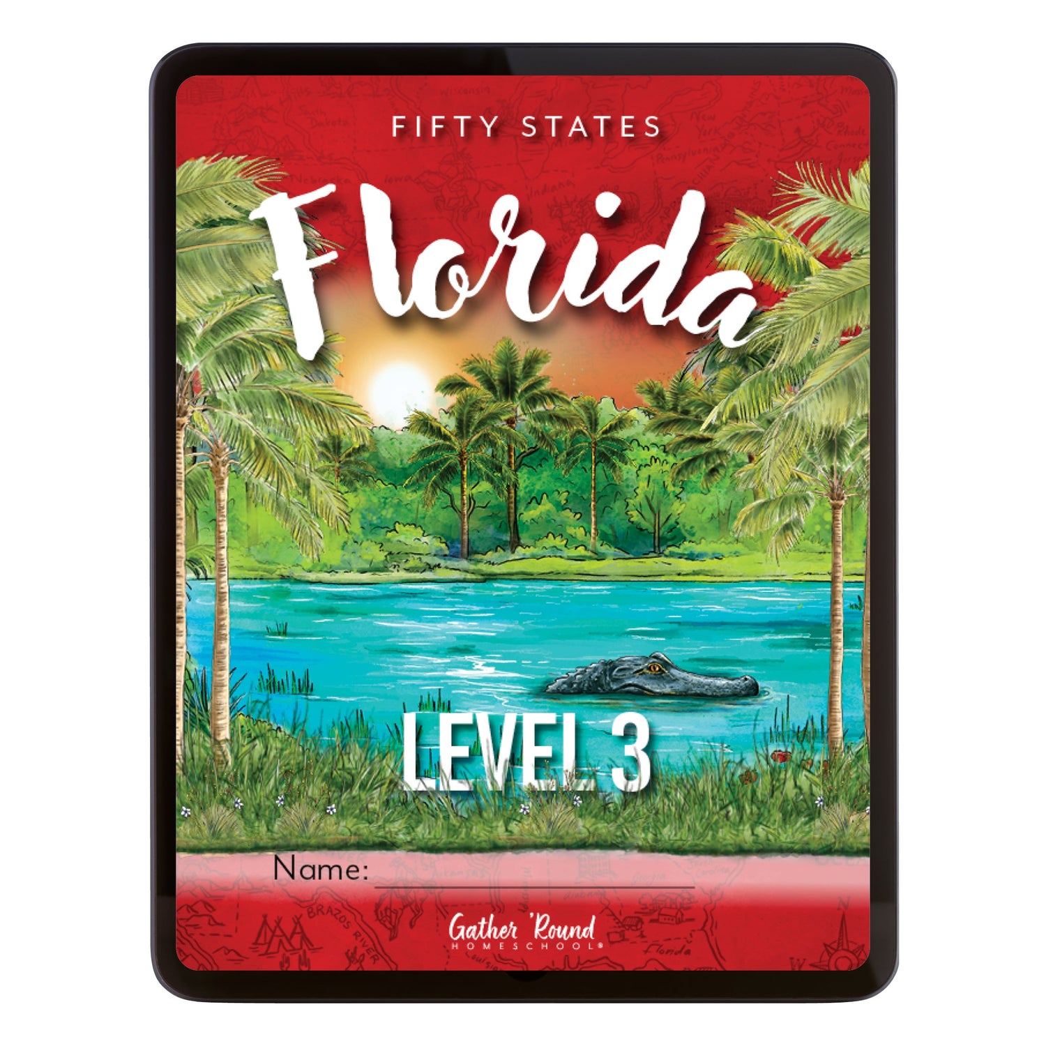 Florida Fifty States Homeschool Unit Study Digital Student Book Level 3 Cover