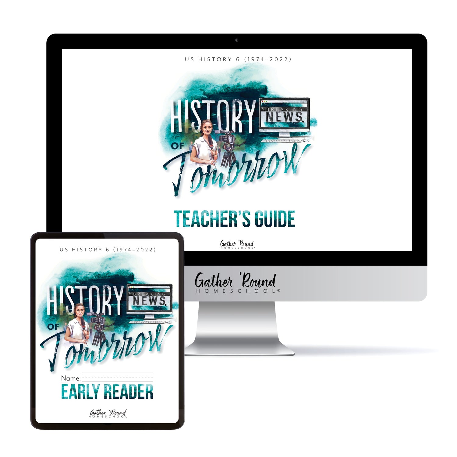 US History 6: History of Tomorrow Homeschool Unit Study Digital Bundle Teacher's Guide and Early Reader Student Book