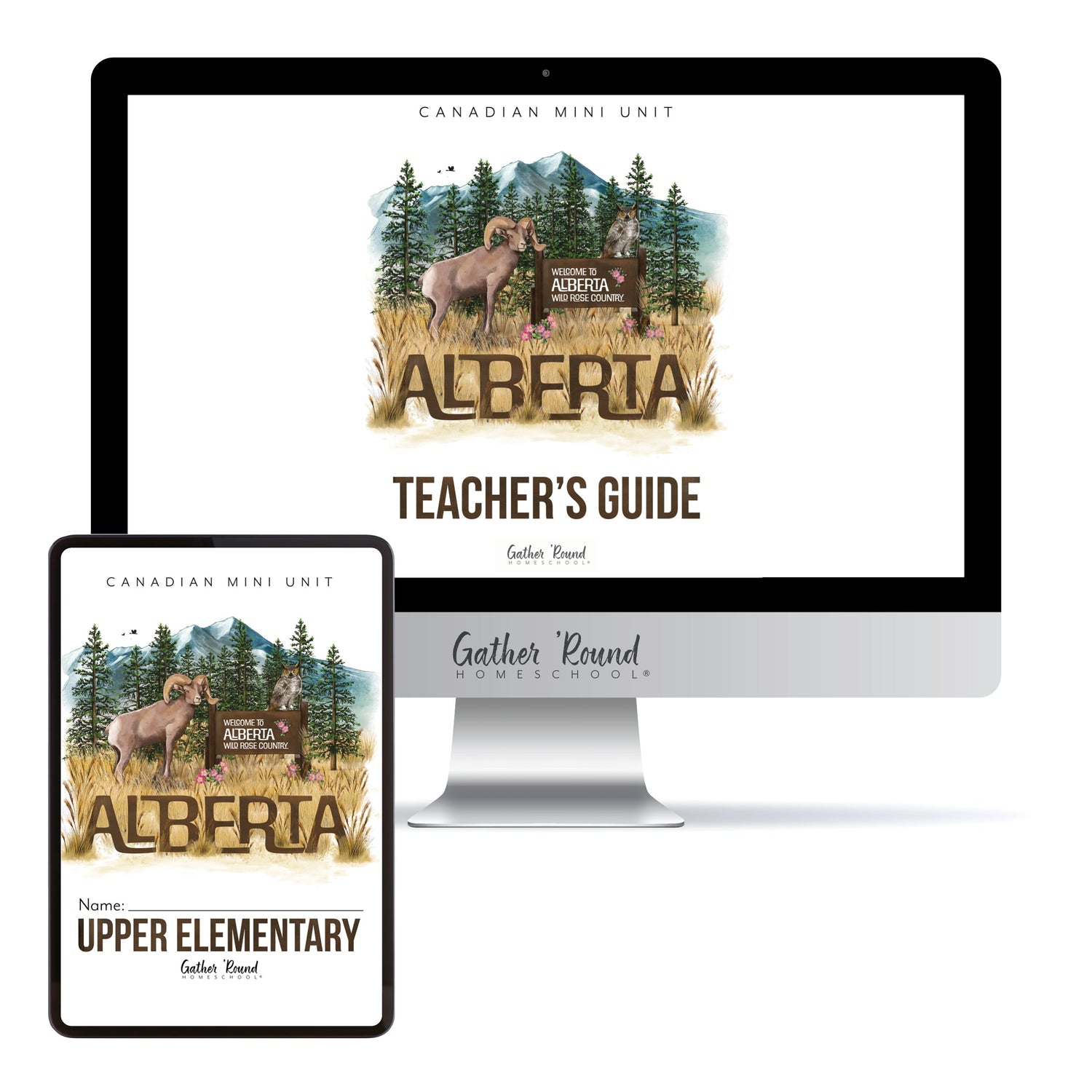 Alberta homeschool unit study upper elementary digital student book