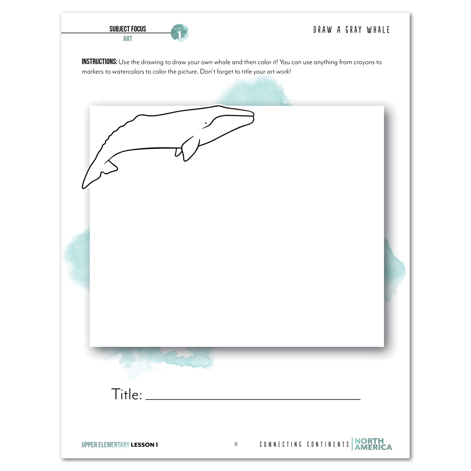 North America homeschool unit study digital student workbook for Upper Elementary with teacher's guide lesson one