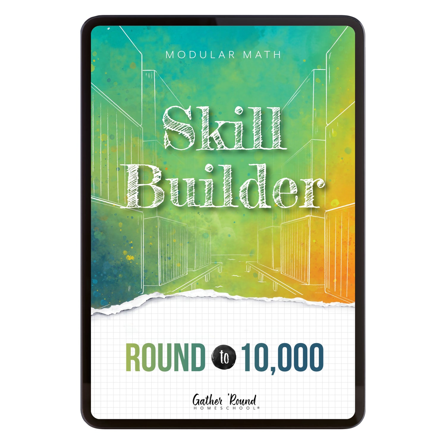 Number Sense Modular Math Step 5 digital skill builder round to 10,000