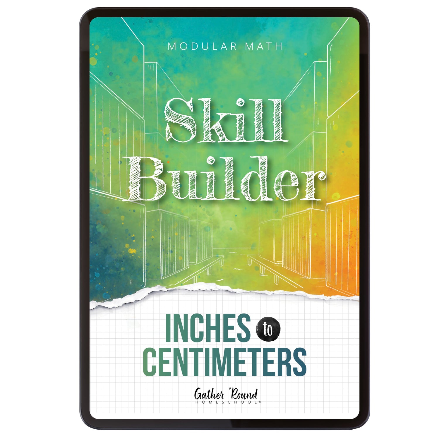 Measurement Step 6 modular math homeschool digital skill builder inches to centimeters