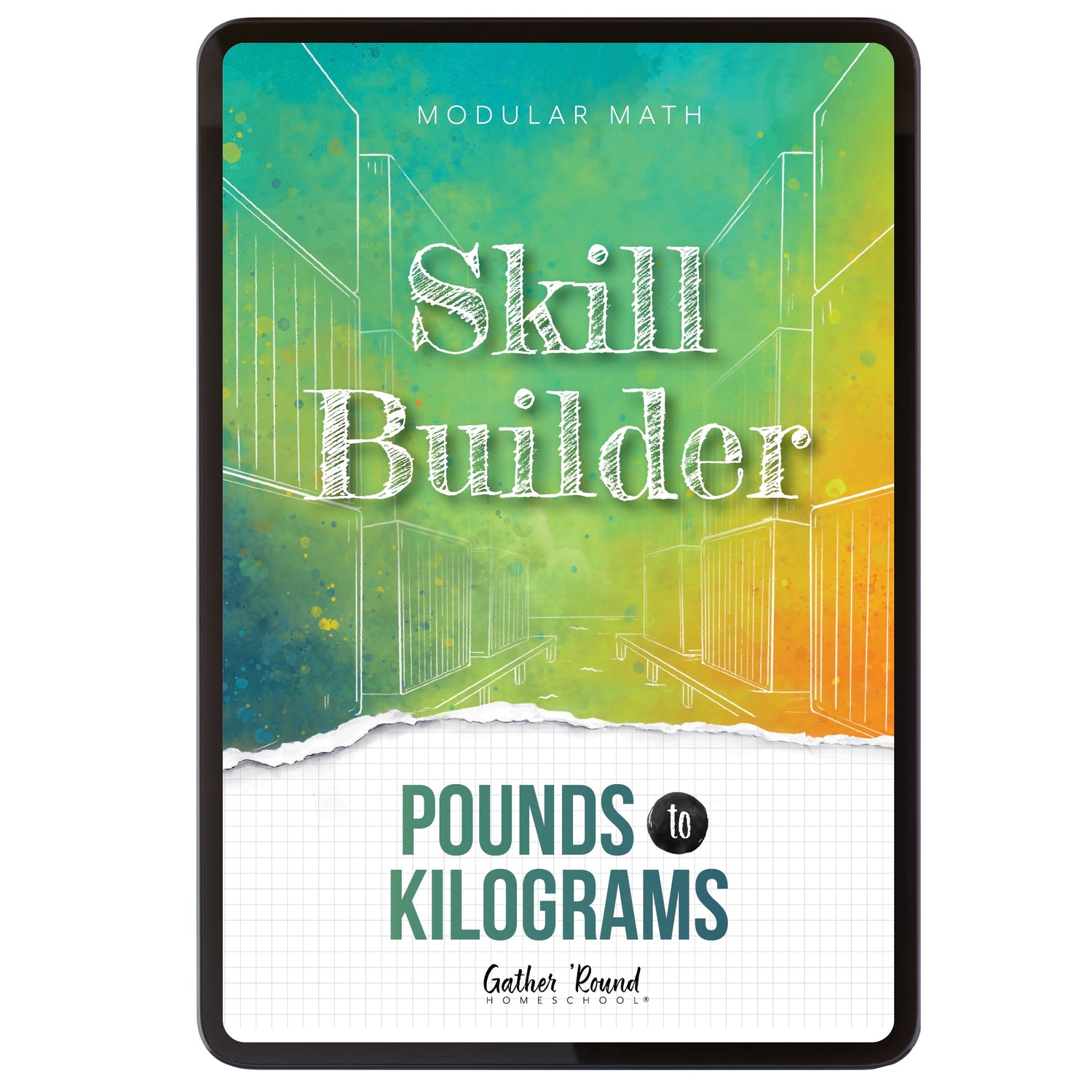 Measurement Step 6 modular math homeschool digital skill builder pounds to kilograms