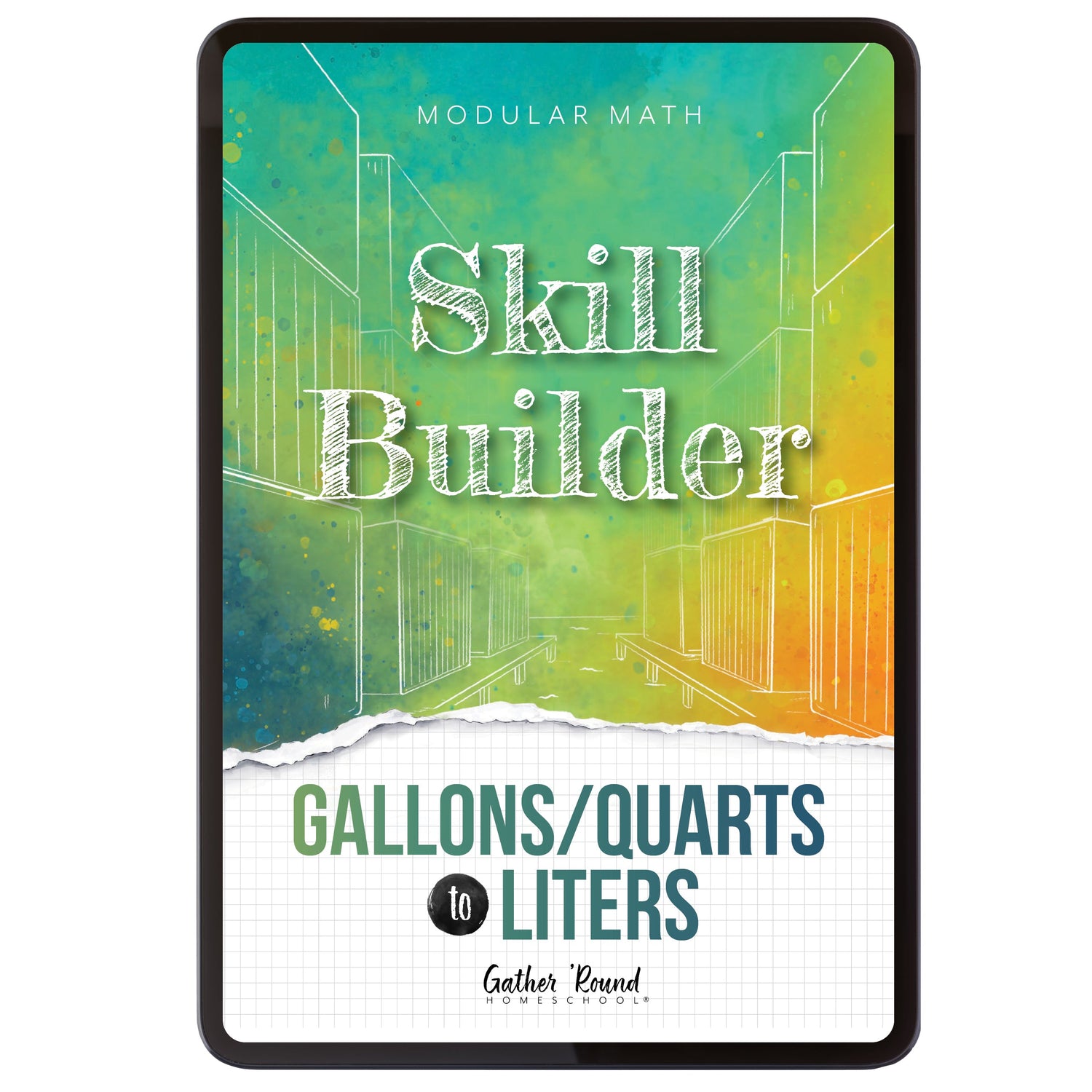 Measurement Step 6 modular math homeschool digital skill builder gallons/quarts to liters