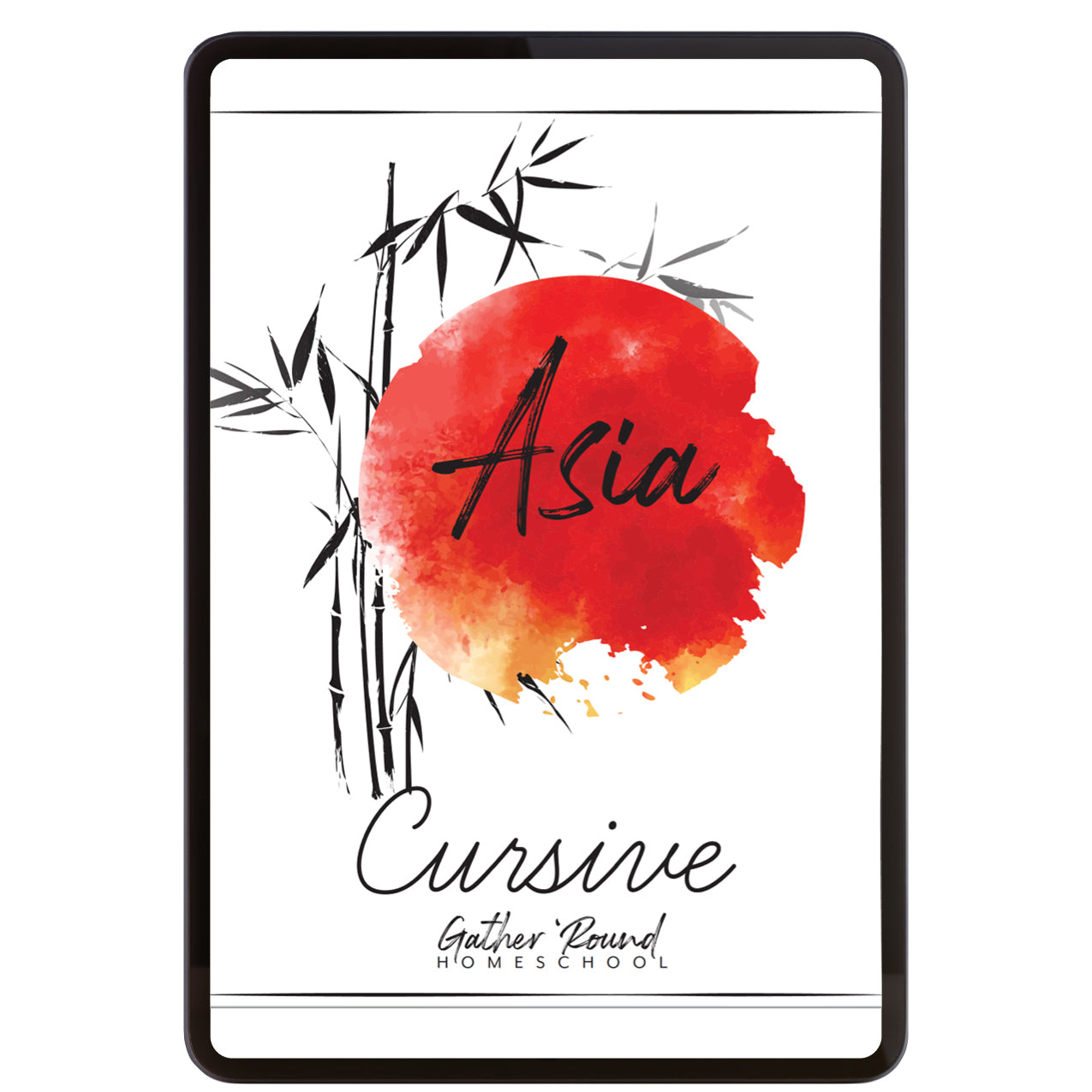 Asia Homeschool Unit Study Digital Cursive Book