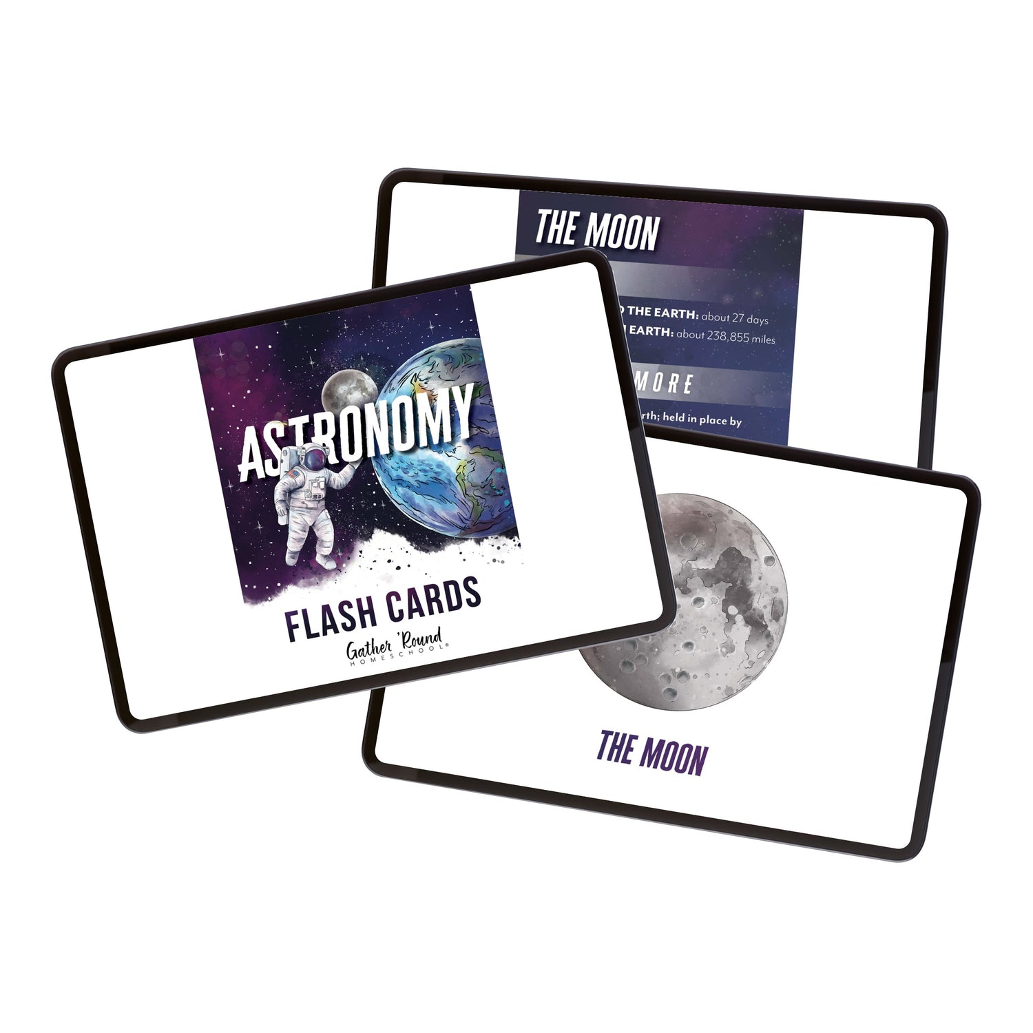 Astronomy Homeschool Unit Study Digital Flash Cards