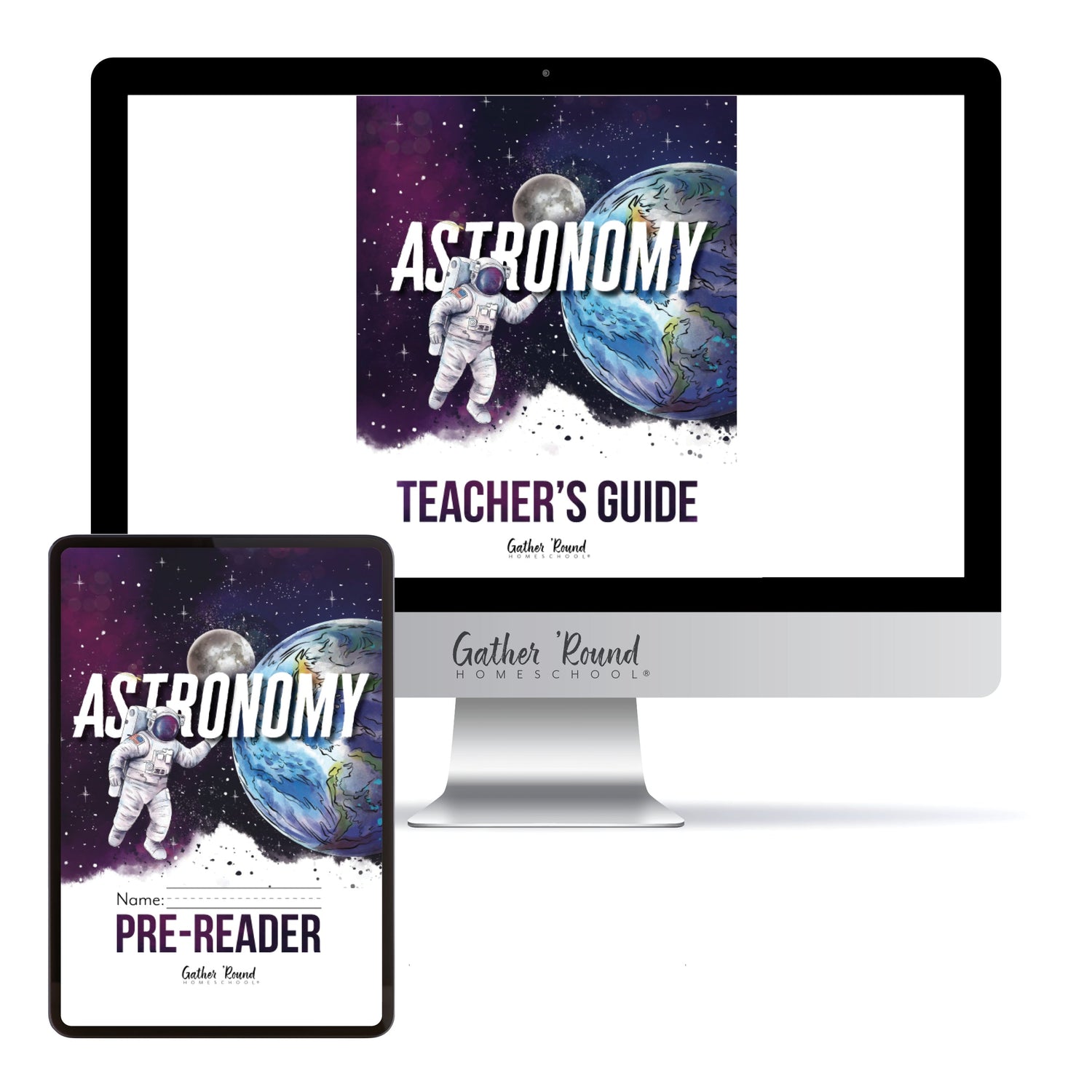 Astronomy Homeschool Unit Study Digital Bundle Teacher's Guide and Pre-Reader