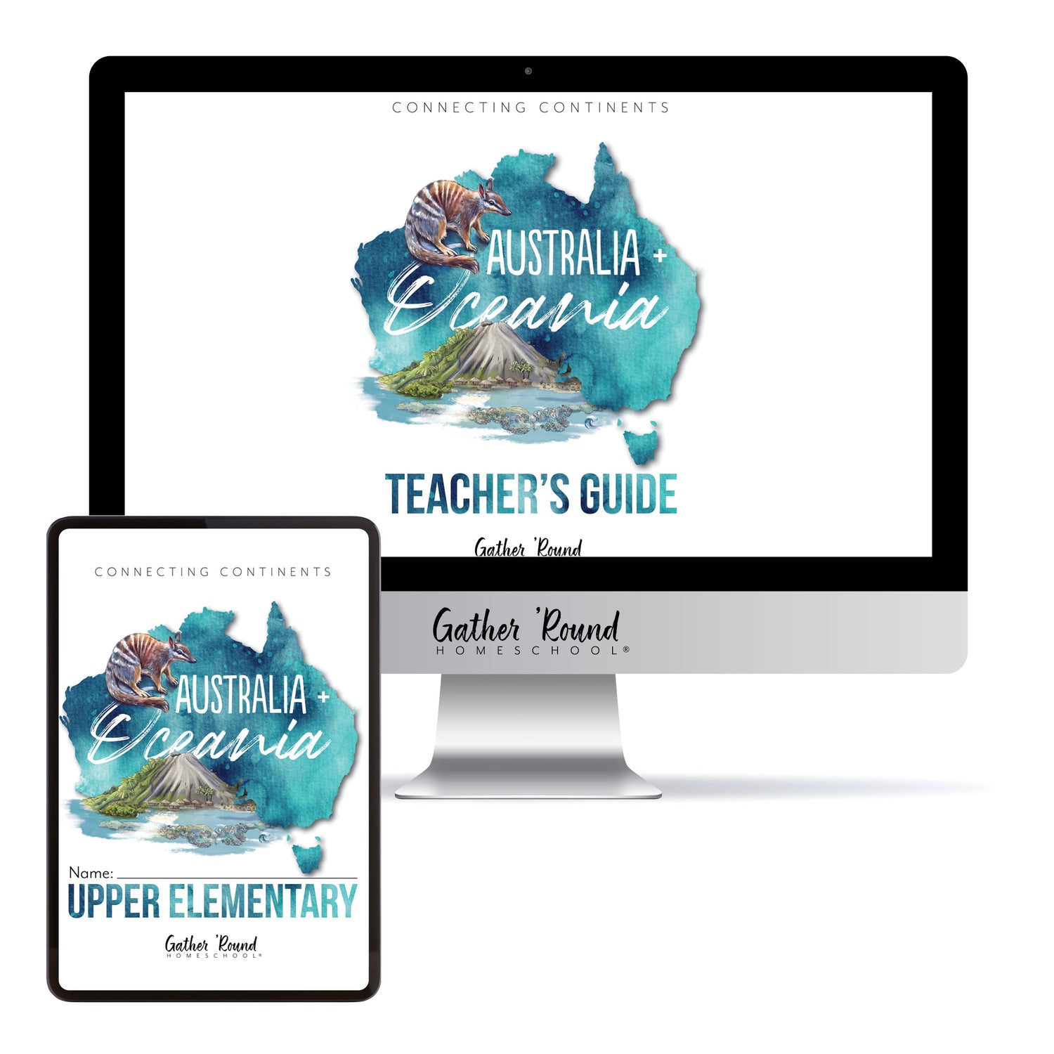 Australia + Oceania Homeschool Study Unit Digital Bundle Teacher's Guide and Upper Elementary