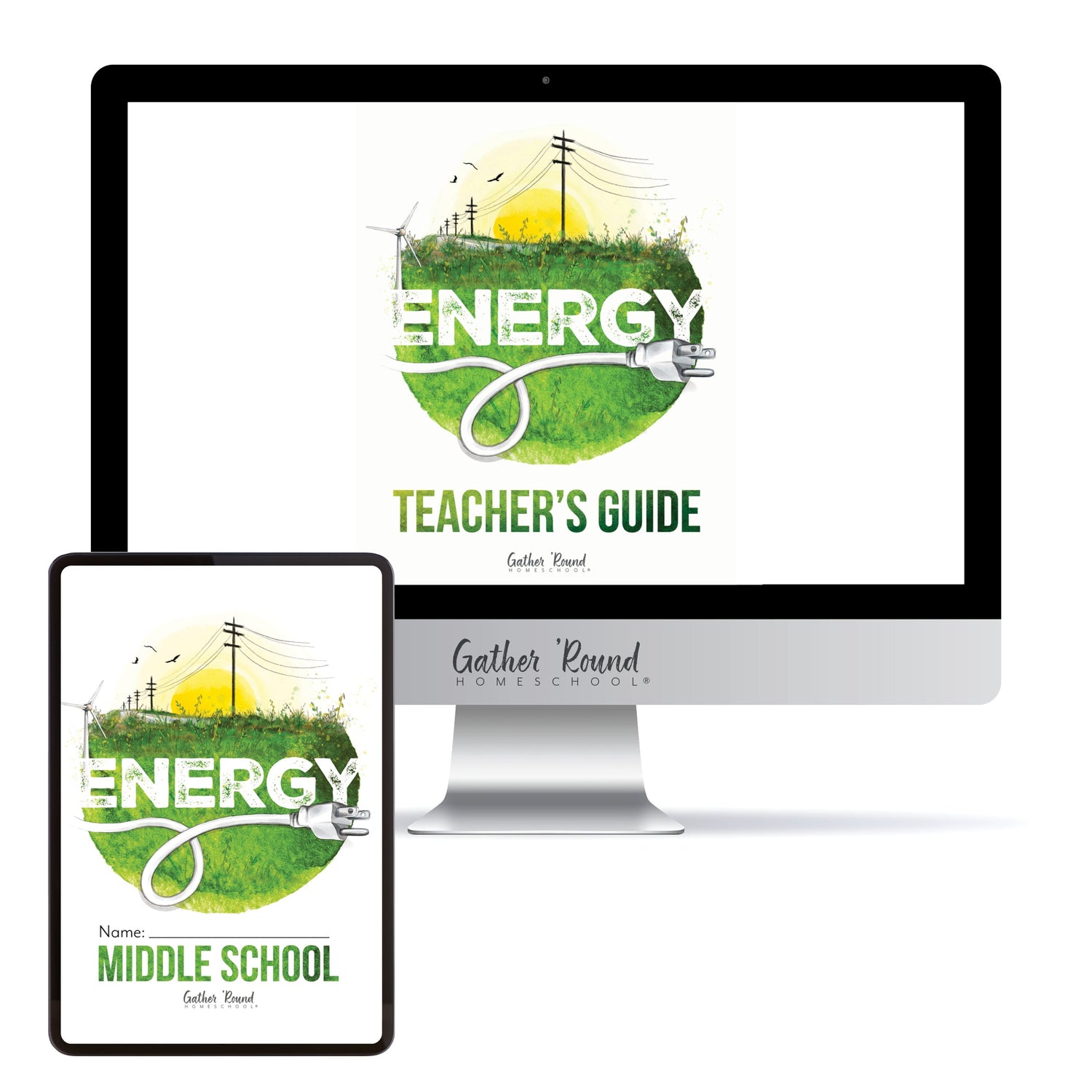 Energy Homeschool Unit Study Digital Bundle Teacher's Guide and Middle School Student Book