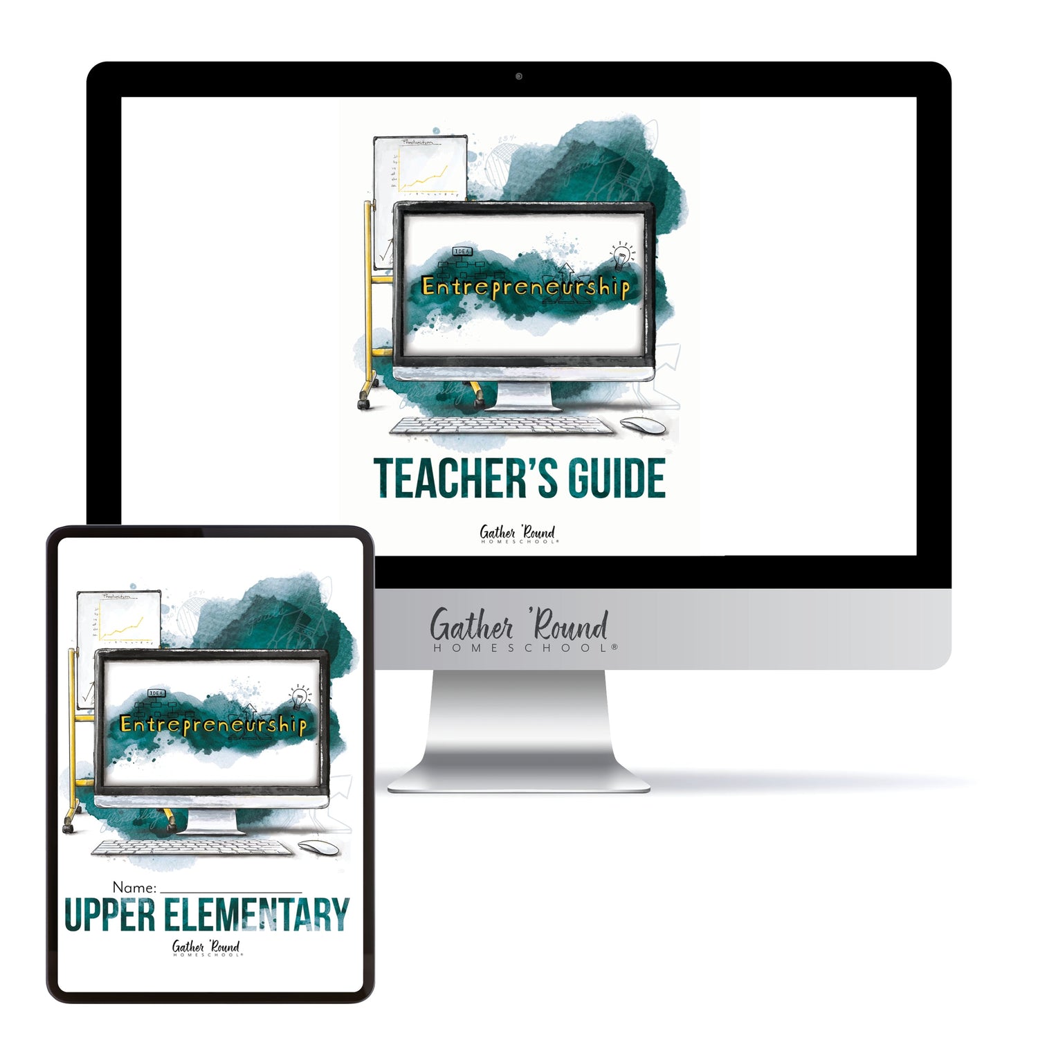 Entrepreneurship Homeschool Unit Study Digital Bundle with Teacher's Guide and Upper Elementary Student Book