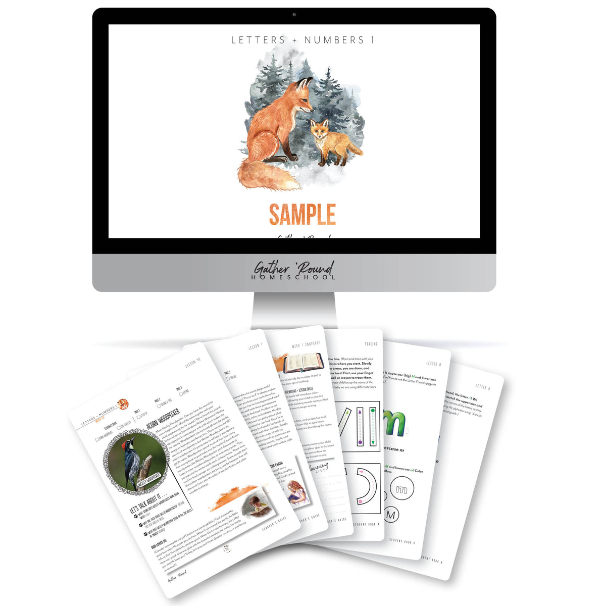 Letters + Numbers Book 1 Sample Gather 'Round Homeschool Canada