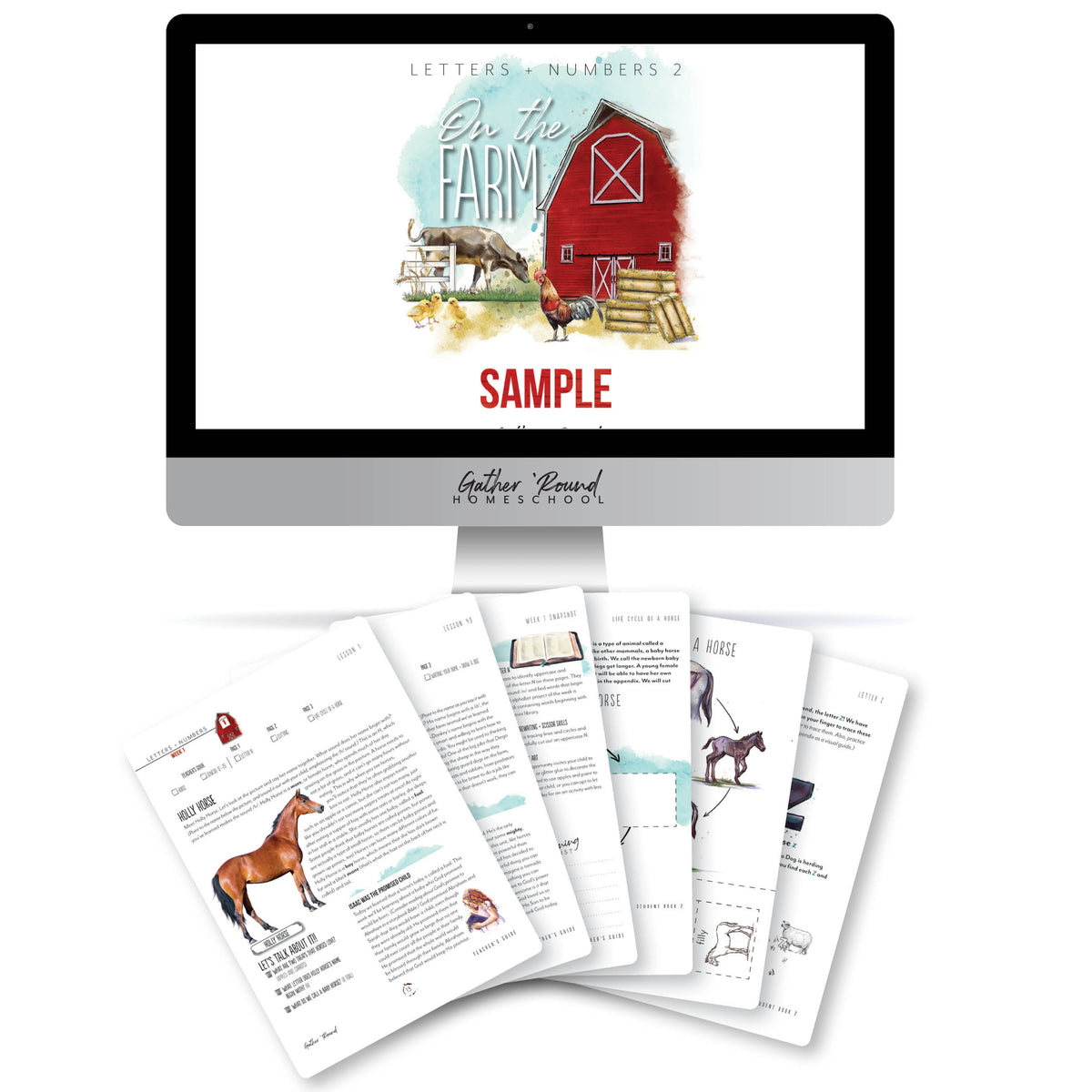 Letters + Numbers Book 2 Sample Gather 'Round Homeschool Canada