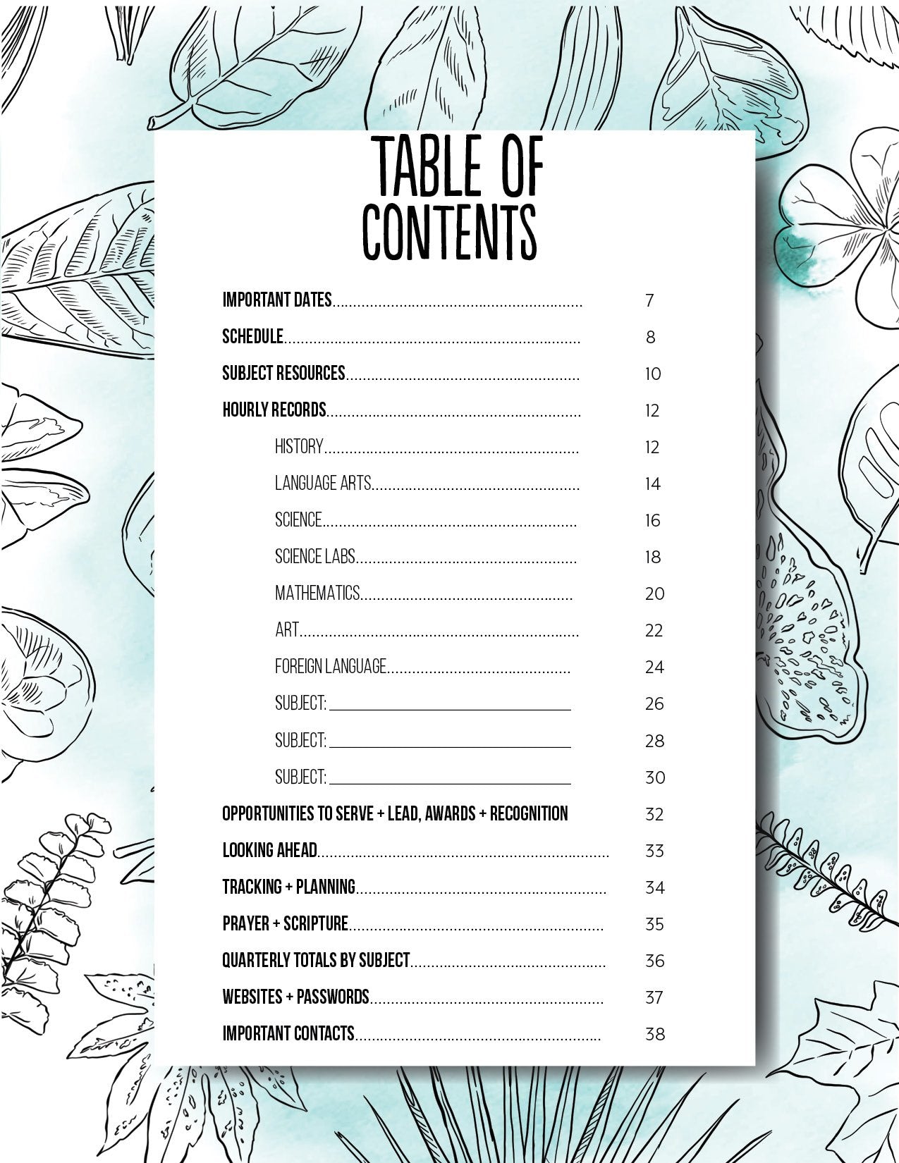 Student Tracker Digital Journal