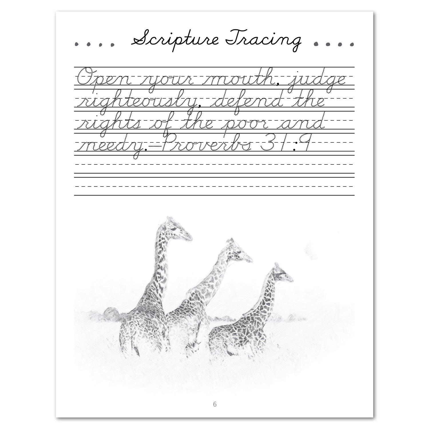 Africa homeschool unit study Digital Cursive Book Scripture Tracing