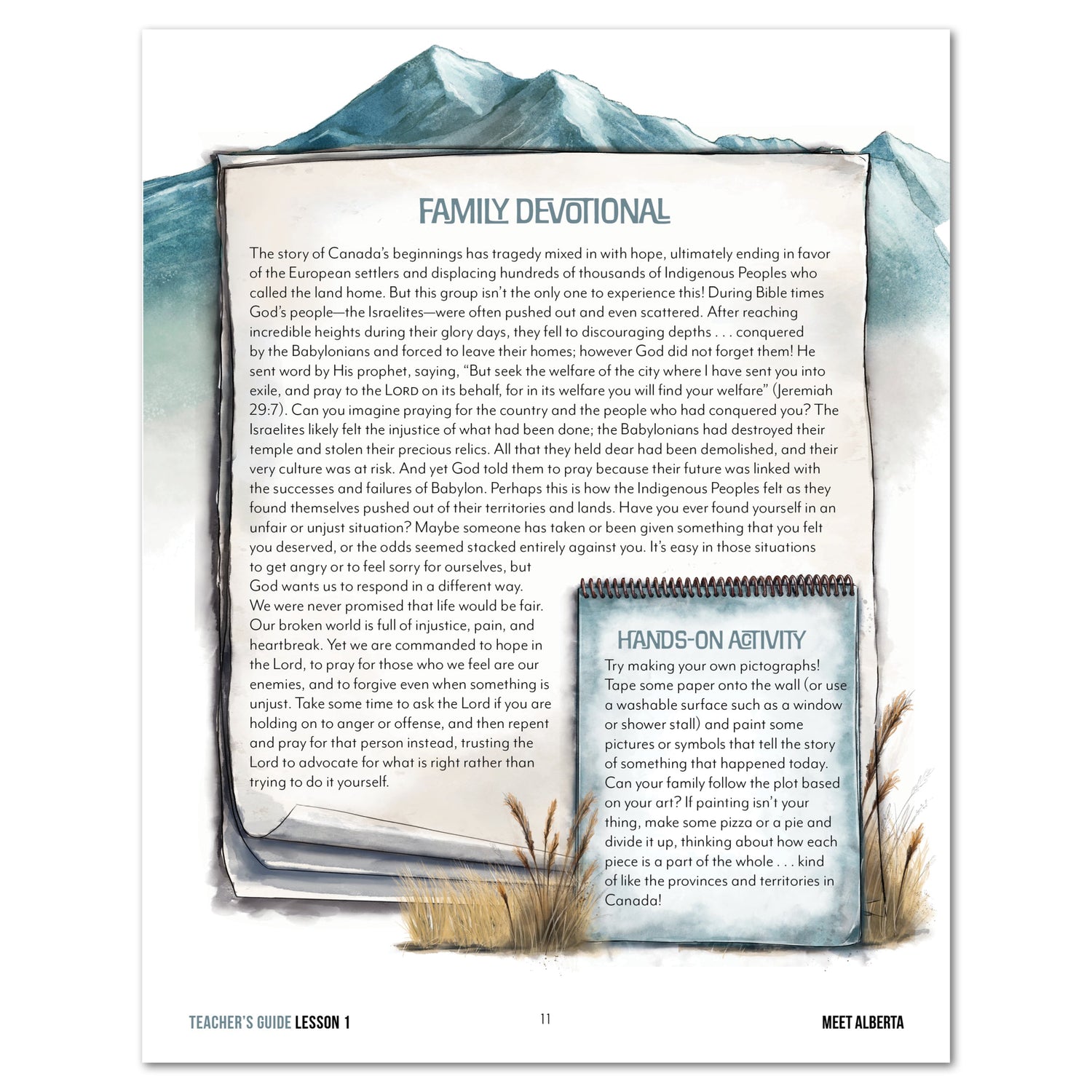 Alberta homeschool unit study digital family devotional