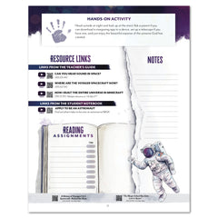 Astronomy Homeschool Unit Study Digital Unit Planner Lesson 1 Notes Page