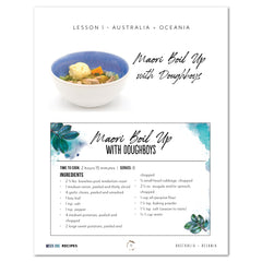 Australia + Oceania Homeschool Study Unit Digital Recipe Book Maori Boil Up