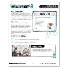 Chemistry Homeschool Unit Study Digital Experiment Book Lesson 1 Slime and the Scientific Method Part 1