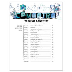 Chemistry Homeschool Unit Study Digital Experiment Book Table of Contents