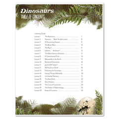 Dinosaurs Homeschool Unit Study Digital Companion Coloring Book and Dinosaurs MP3 Podcast/Radio Show Bundle Table of Contents
