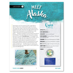 Alaska Fifty States Homeschool Unit Study Digital Teacher's Guide Lesson 1 Part 1