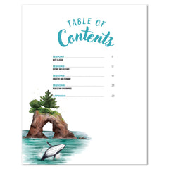 Alaska Fifty States Homeschool Unit Study Digital Teacher's Guide Table of Contents