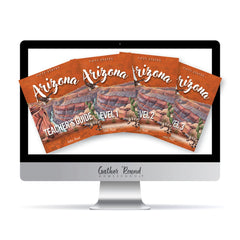 Arizona Fifty States Digital Homeschool Unit Study Complete Bundle Teacher's Guide, Level 1, Level 2, Level 3