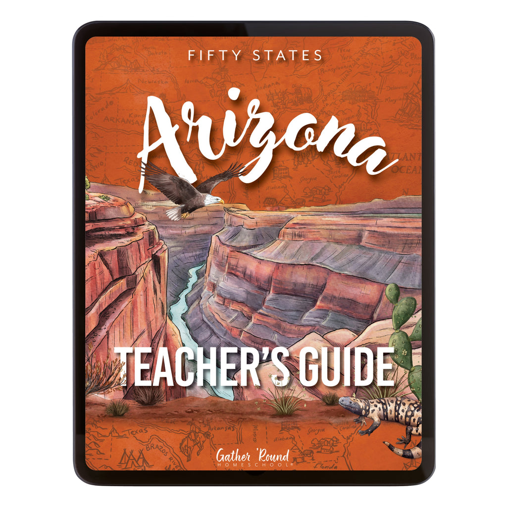 Arizona Fifty States Homeschool Unit Study Digital Teacher's Guide Cover