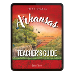 Arkansas Fifty States Homeschool Unit Study Digital Teacher's Guide Cover