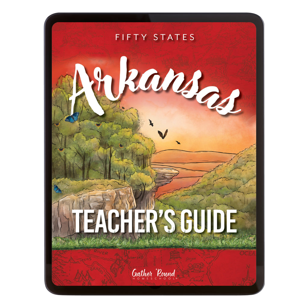 Arkansas Fifty States Homeschool Unit Study Digital Teacher's Guide Cover