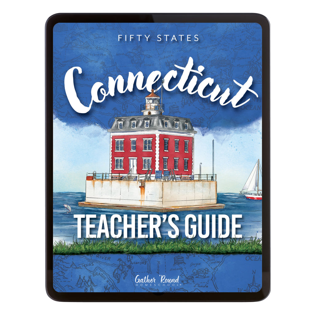 Connecticut Fifty States Homeschool Unit Study Digital Teacher's Guide Cover