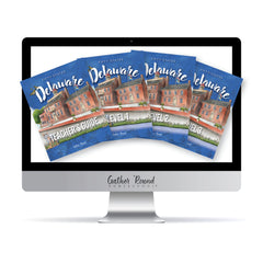 Delaware Fifty States Homeschool Unit Study Digital Complete Bundle Teacher's Guide Level 1 Level 2 Level 3