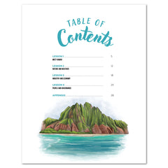 Hawaii Fifty States Homeschool Unit Study Digital Teacher's Guide Table of Contents