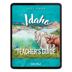 Idaho Fifty States Homeschool Unit Study Digital Teacher's Guide Cover