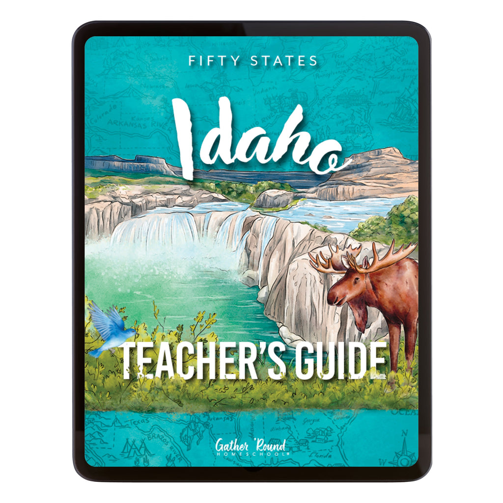 Idaho Fifty States Homeschool Unit Study Digital Teacher's Guide Cover